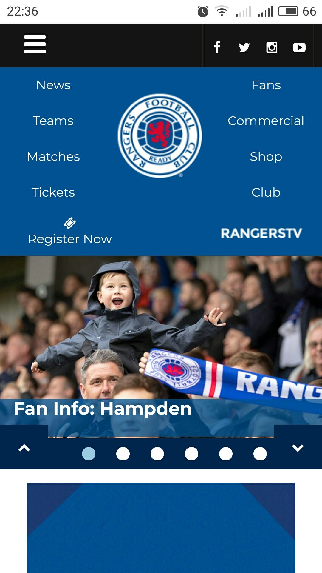 Шарфи футбольные Rangers Football Club