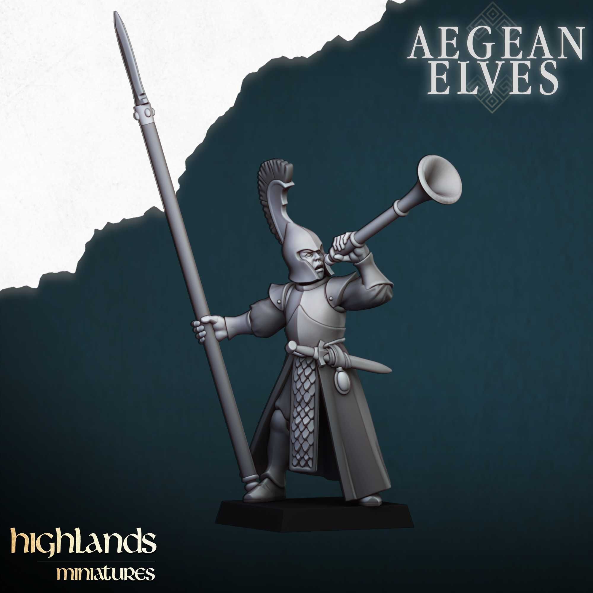Aegean Elves Spearmen - WFB ToW AoS - Highlands x10