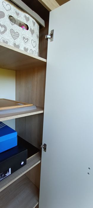 Szafa do pokoju dziecięcego biały/dąb Sonoma