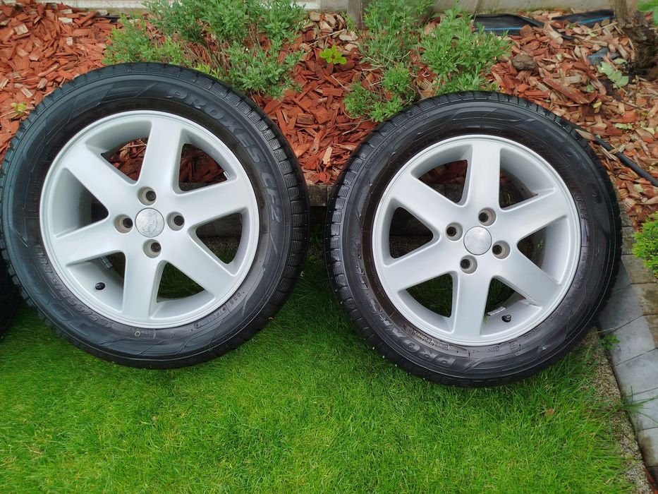 Alusy alufelgi z oponami 15 cali - 4 sztuki