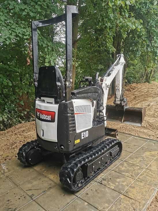 Bobcat E10 2013r - Minikoparka wynajem z lub bez operatora!