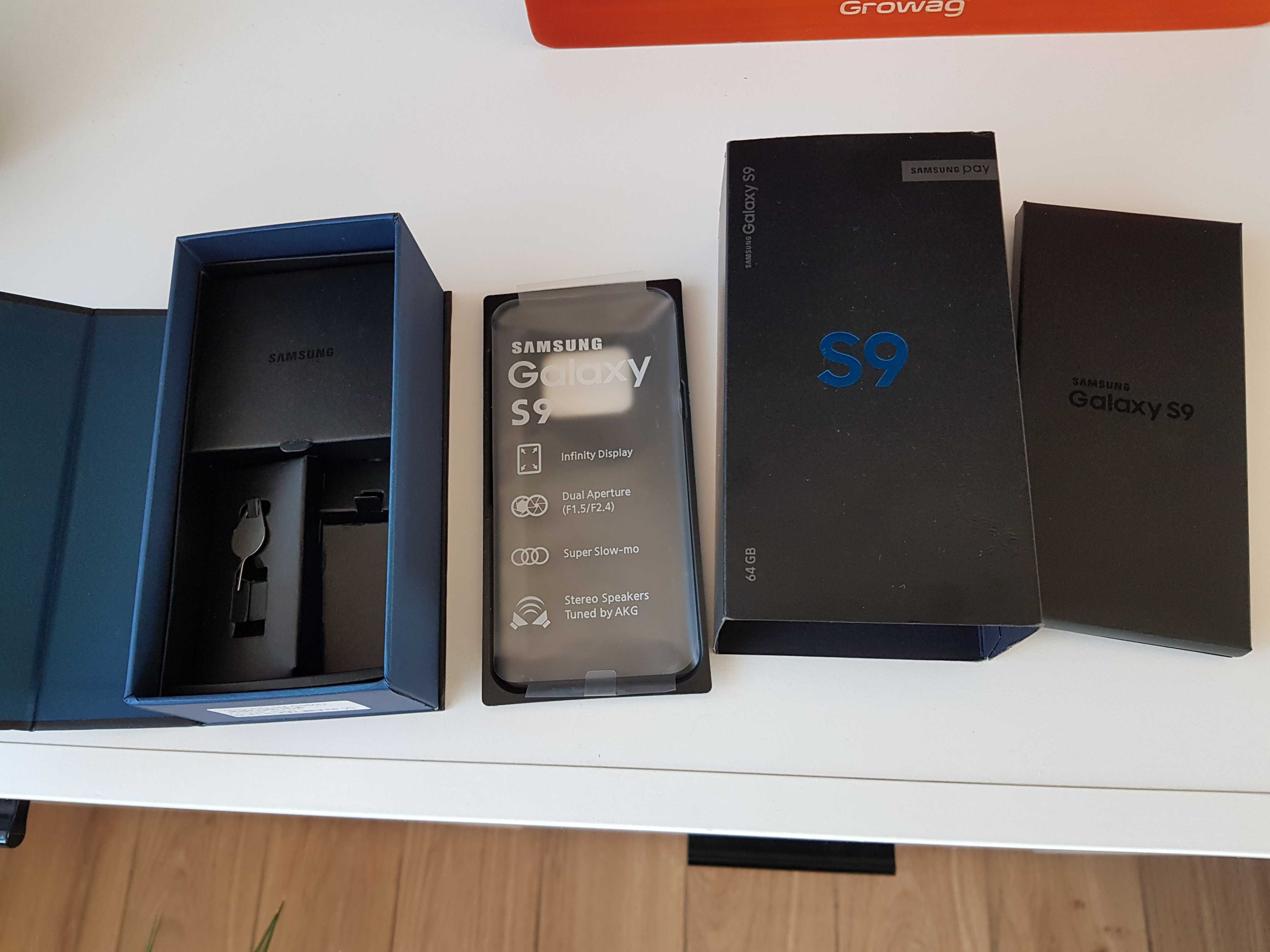 Pudełko kartonik opakowanie Samsung S9 Kompletne