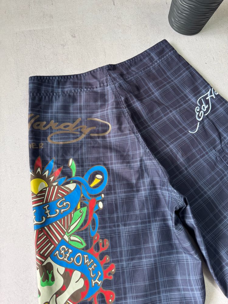 Шорти чоловічі Ed Hardy big logo оригінал повсякденні пляжні карго