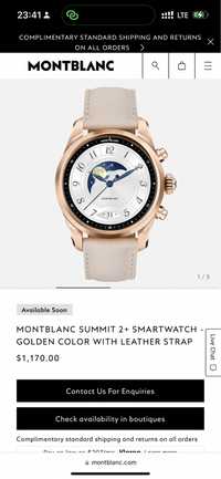 Montblanc  SUMMIT 2+ smart watch