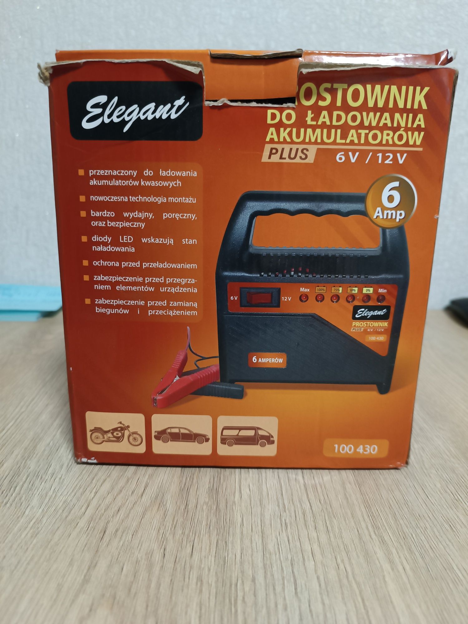 Зарядний пристрій Elegant 6v/12v