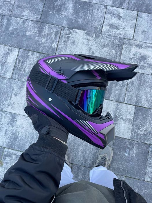 Крос мотошолом, шлем для мотоцикла, мопед, скутер, ендуро