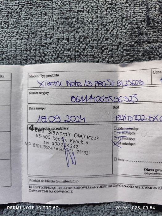 Redmi Note 13 Pro 5G GWARANCJA!!!