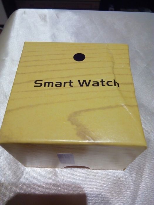Smart Watch A1 com telefone corpo metálico e bracelete em silicone