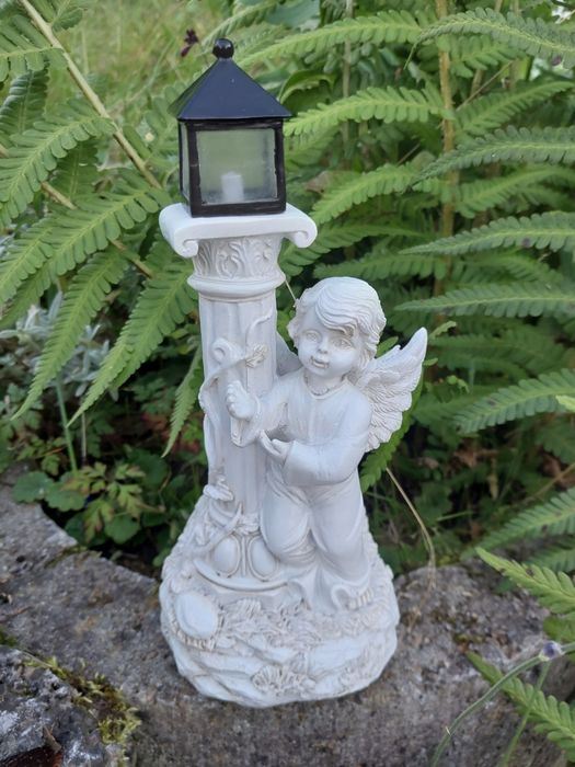 Lampion lampka solarna oświetlenie figurka  z oświetleniem