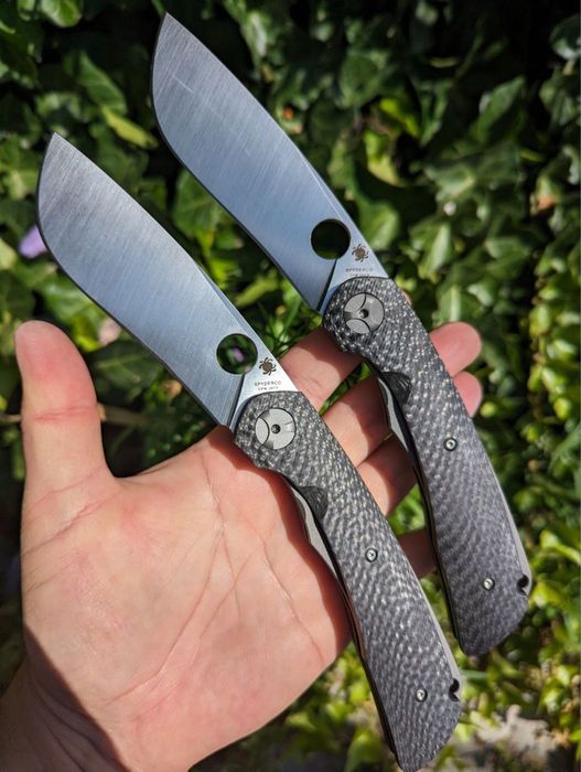 Нож Spyderco Subvert , sprint run . Клинок cmp20cv , carbon fiber .