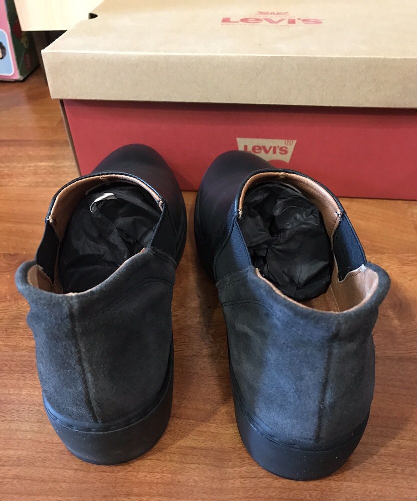 Кожаные ботинки Levis слипоны туфли