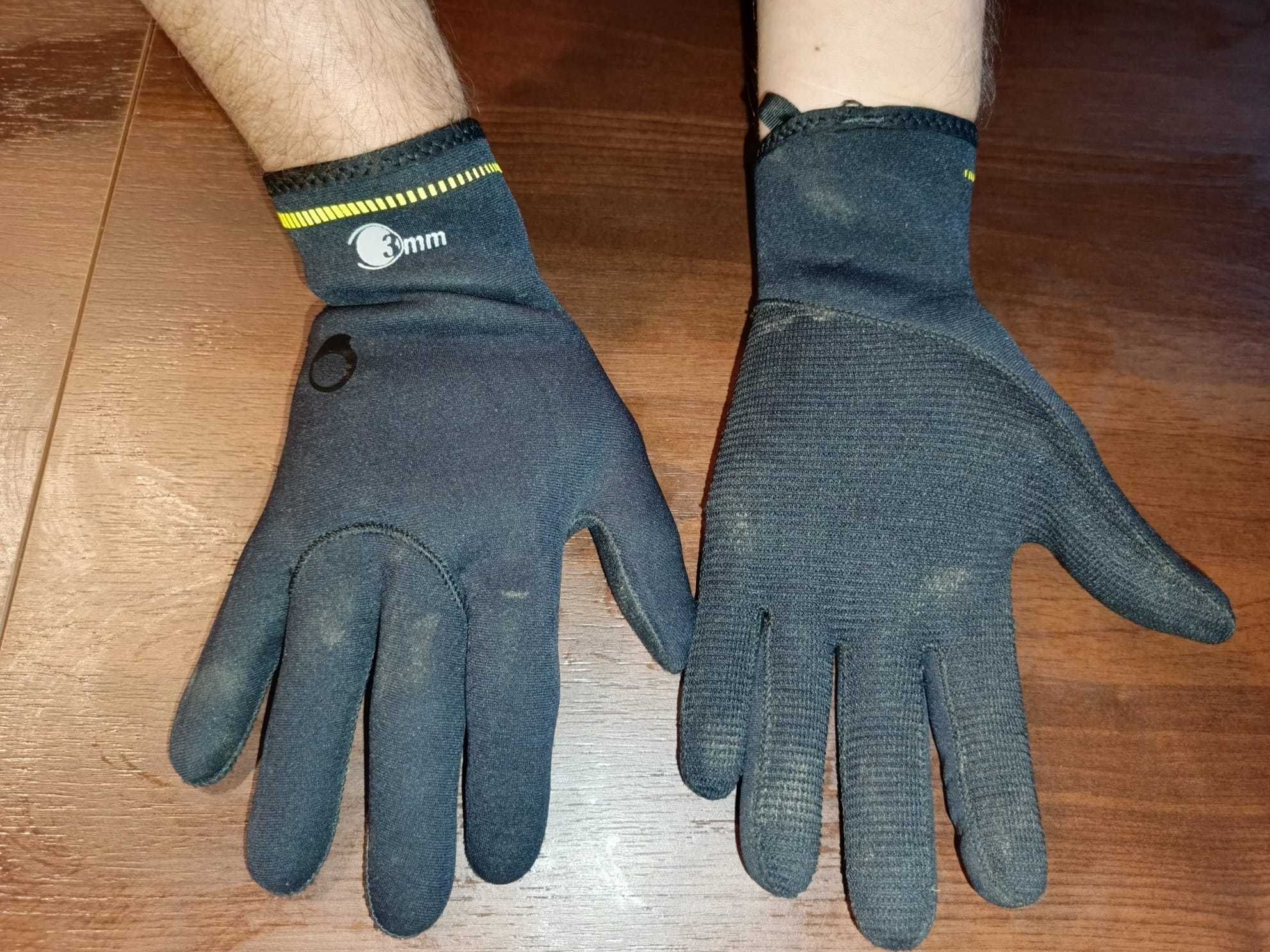 Rękawiczki rękawice do nurkowania L 2 sztuki grube i cienkie Męskie