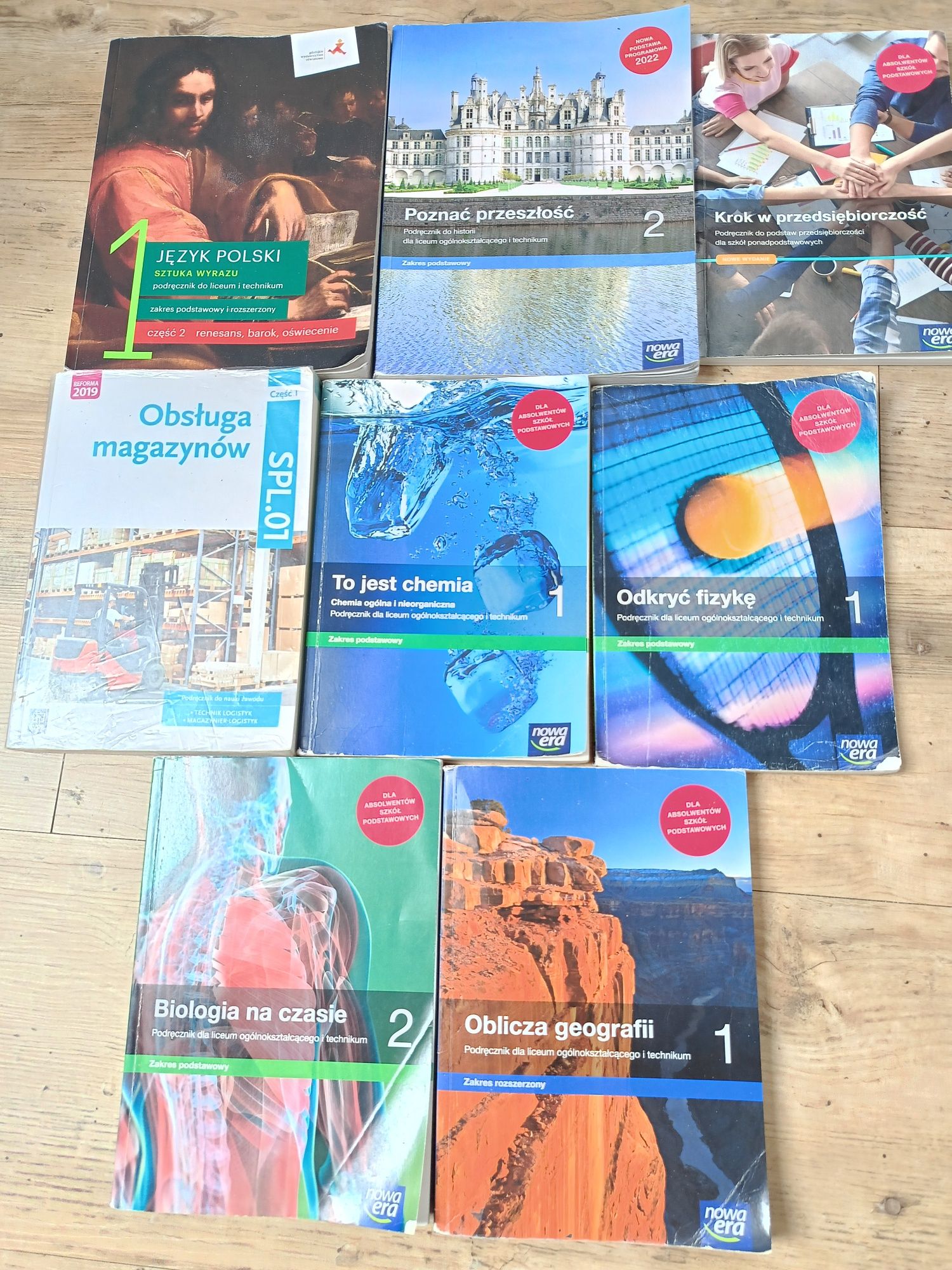 Podręczniki do technikum lub liceum