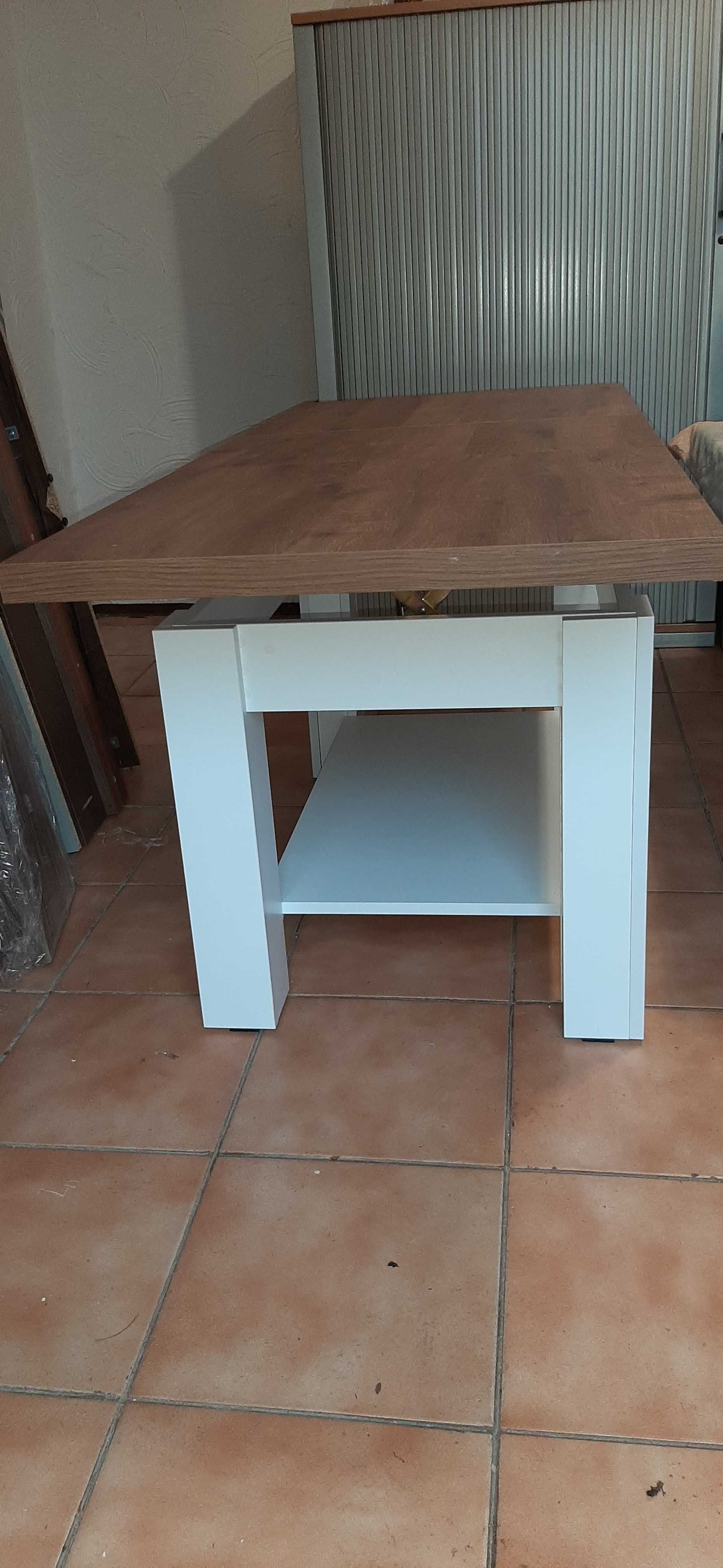 ławo-stół aida biały/ dąb 65x120 cm