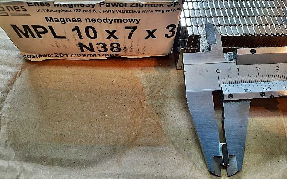 Magnes neodymowy 10x7x3 MPL N38 - 10 szt.