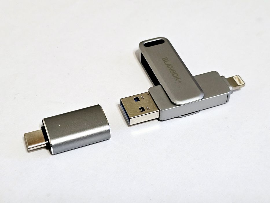 MFI USB-накопичувач BLANBOK+ 128 ГБ для iPhone/iPad/Android/PC