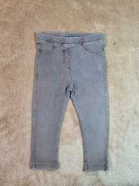 Spodnie tregginsy Zara 80/86 szare jeansowe
Stan bardzo dobry
Spodnie
