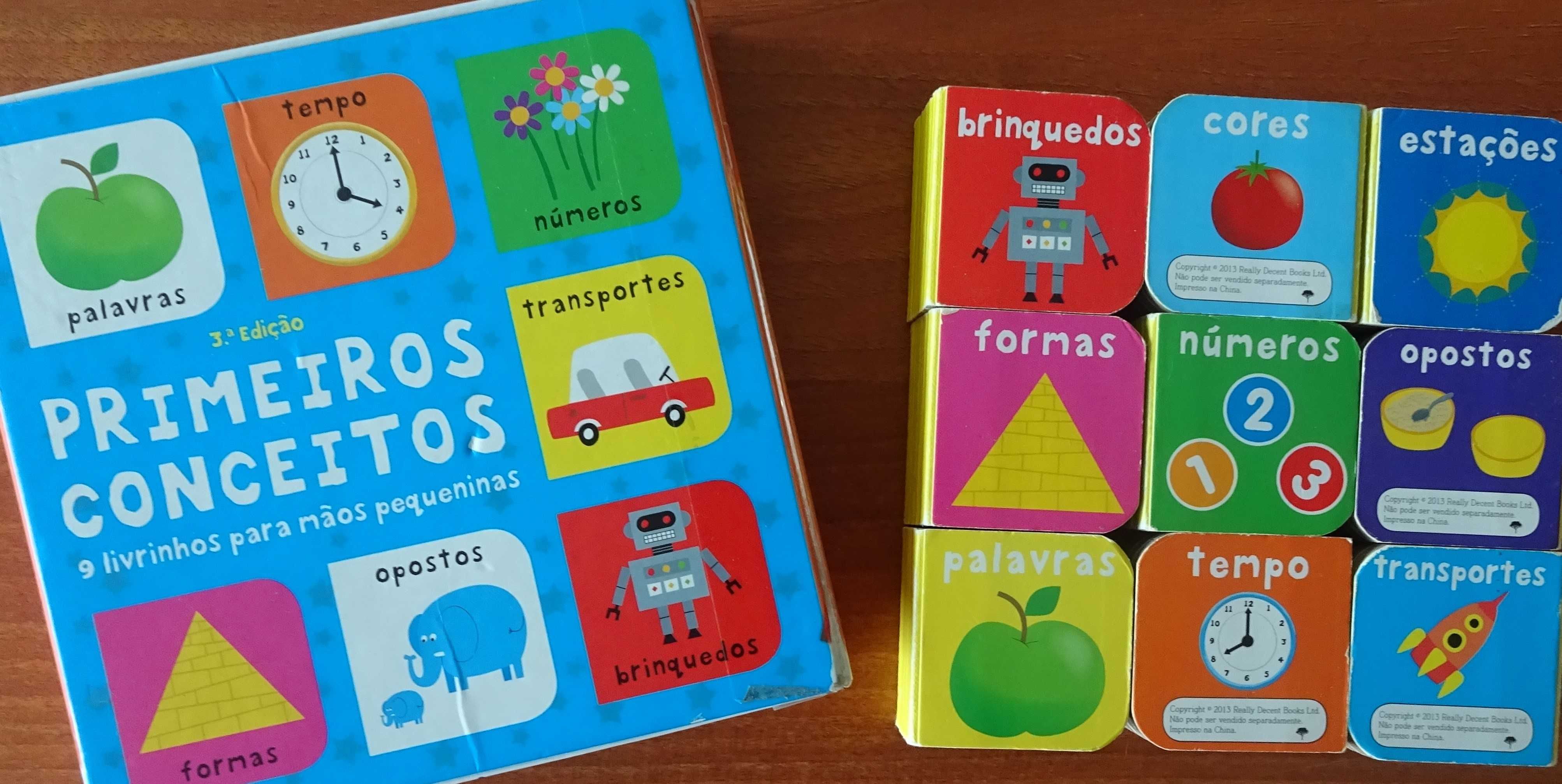 Primeiros Conceitos - 9 Livrinhos Para Mãos Pequeninas