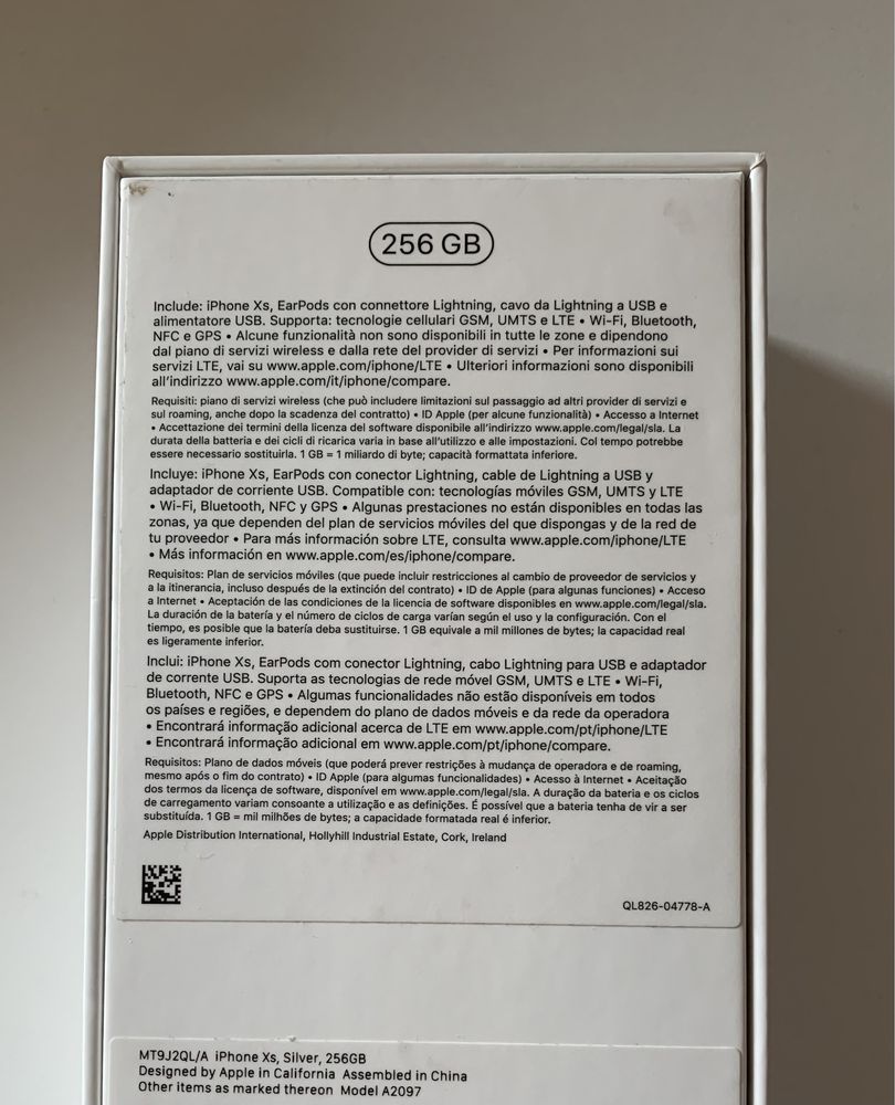 Iphone Xs 256GB Branco