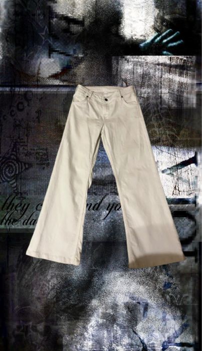 archive jeans | белые клёшь джинсы