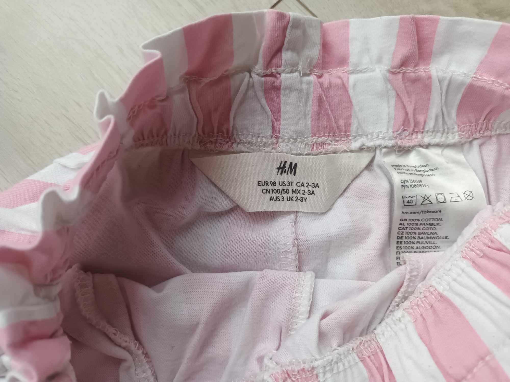 Krótkie spodenki H&M rozmiar 98 cm / 2-3 latka