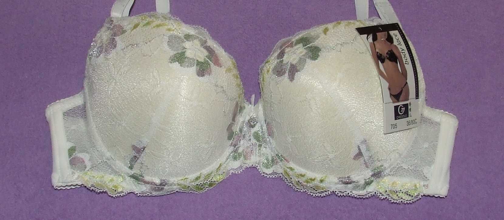 Biustonosz ozdobny Miseczka B lub C - Stanik PUSH-UP