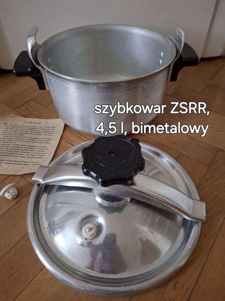 Szybkowar radziecki ZSRR, 4,5 litra,materiał bimetalowy, jak nowy