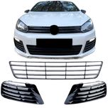 Conjunto grelha de para-choque para Golf 6 de 2009 a 2012 Bumper R20