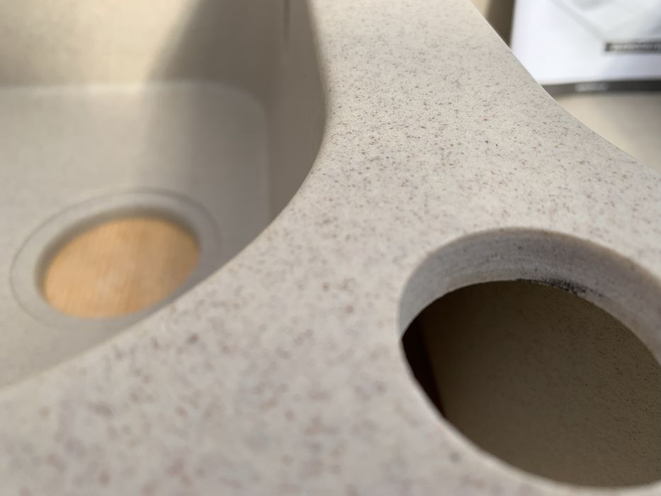 Nowy zlewozmywak granitowy dwukomorowy