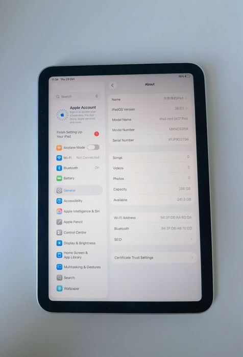 iPad mini 7 256GB WIFI