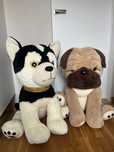 Duza Maskotka Pluszak Piesek Pies Husky 80-90cm  Mops Bokser