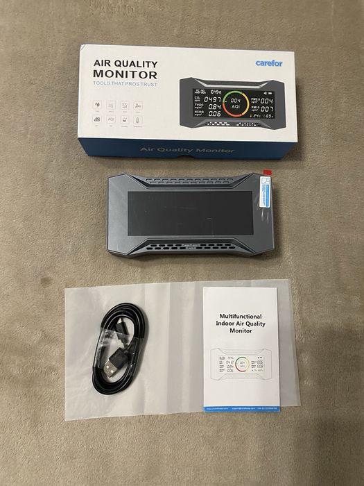 8в1 Детектор качества воздуха Температуры Влажности Carefor CF-20