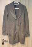 Sweter zimowy taliowany zapinany szary H&M s 36