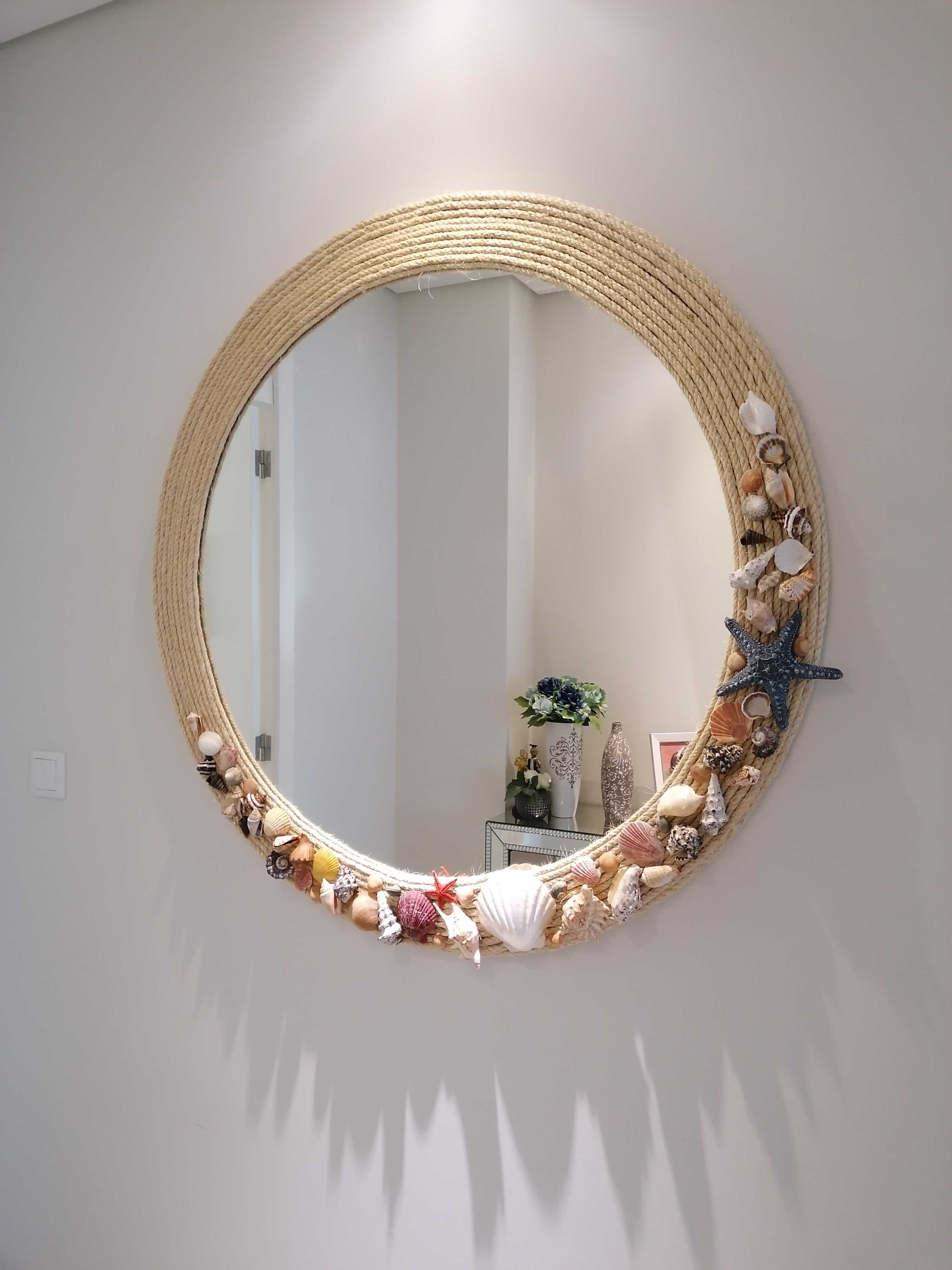 Espelho decoração Maritima 1'10m de Raio