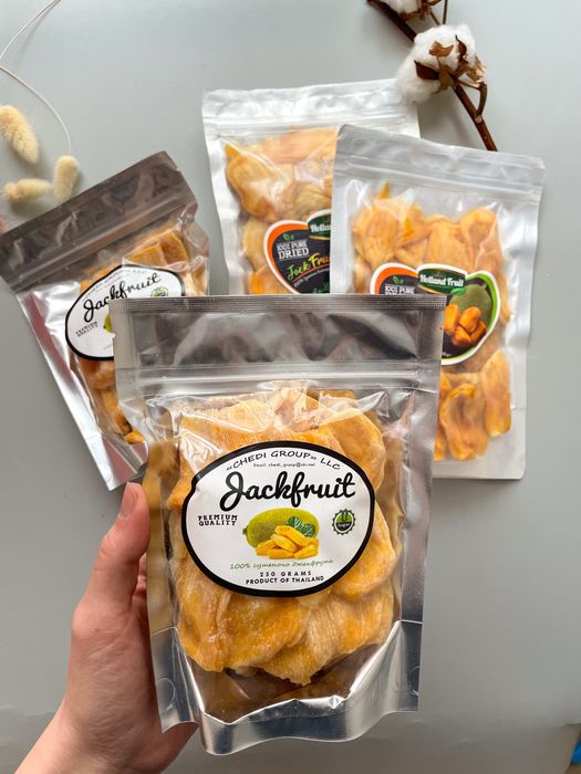 Джекфрут сушений без цукру. Екзотичні фрукти 250 г. Натуральні