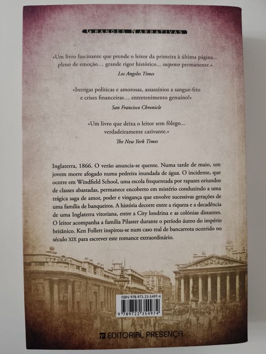 Livro de Ken Follett - Uma Fortuna Perigosa