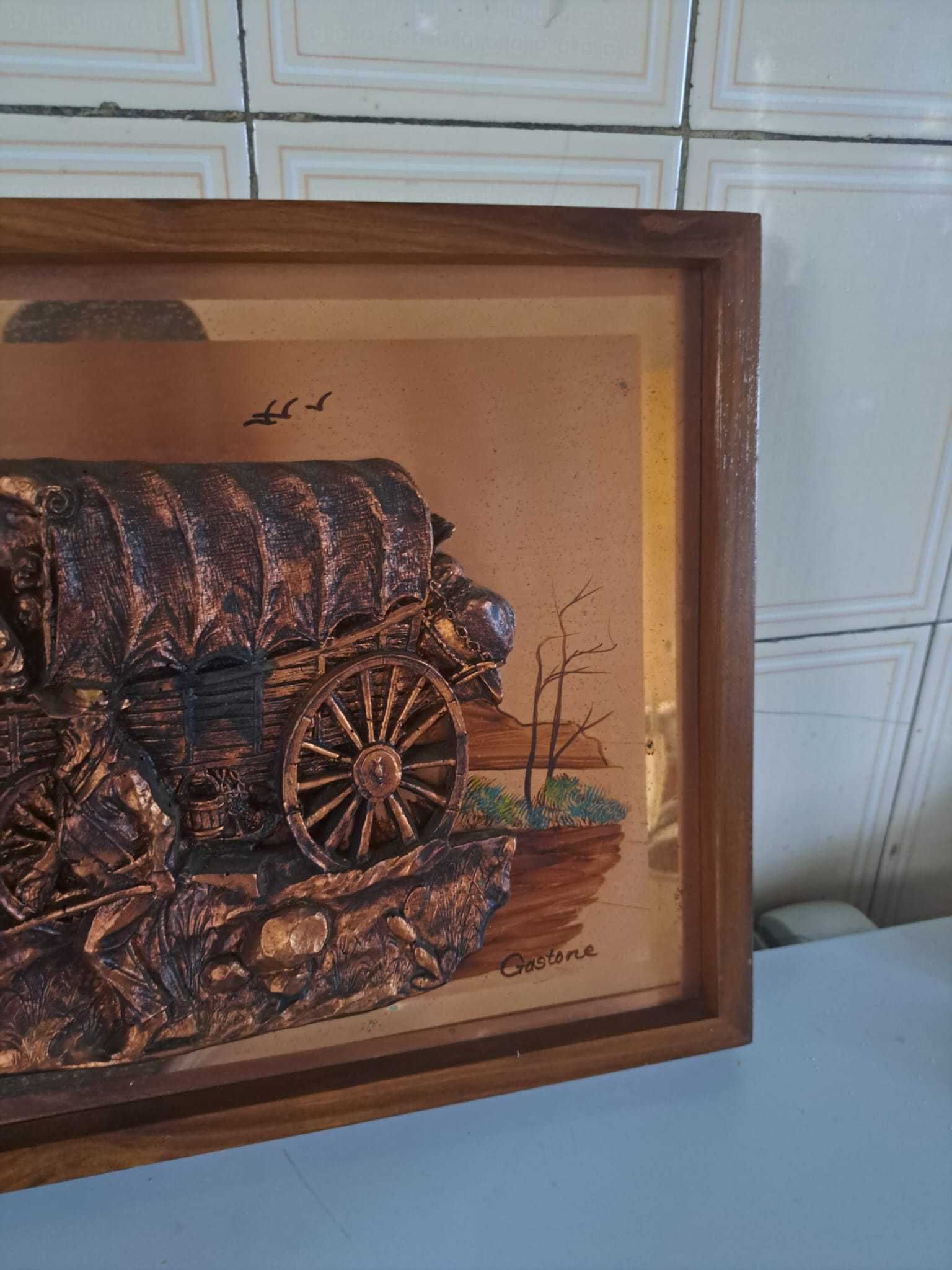 Gastone 3D Copper Art Piece and Clock
