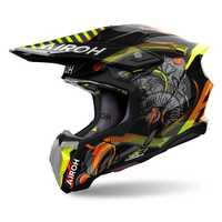 Kask motocyklowy off road quad ATV AIROH Twist 3 Toxic Gloss