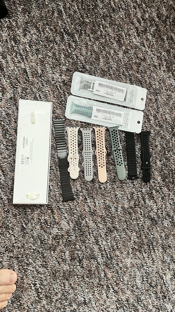 Apple watch 9 wifi + 10 pasków. Idealny