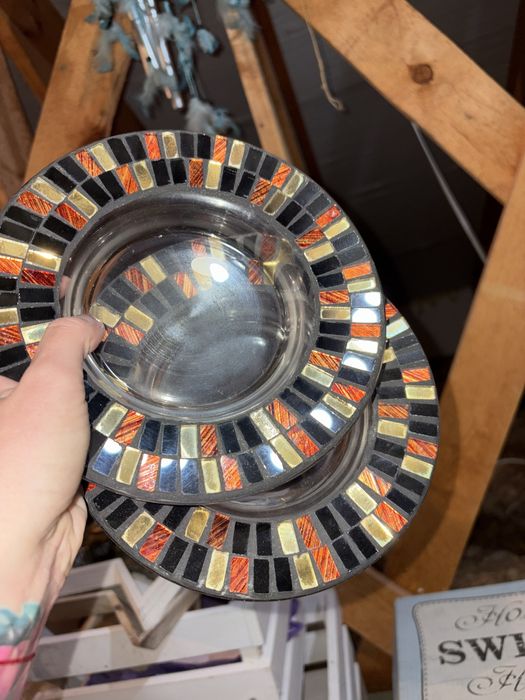 Yankee candle podstawki na swieczki swieczniki halloween jesien lustra