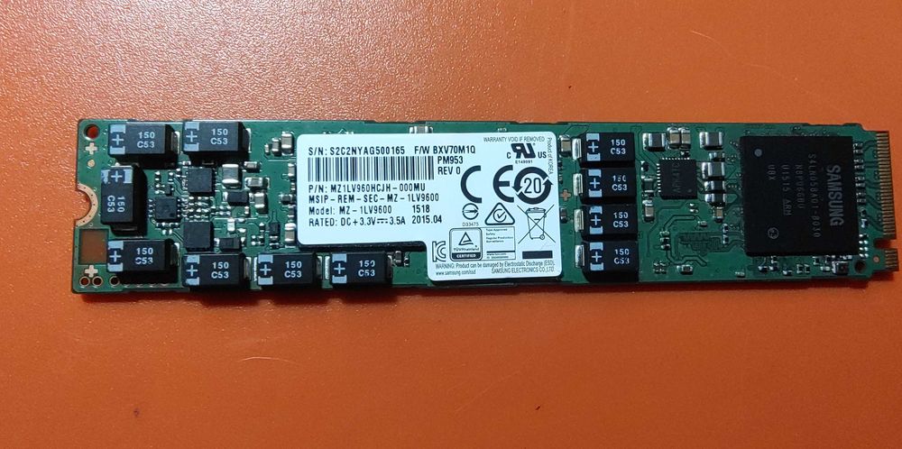 SSD Samsung pm953 1Tb