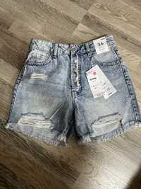 Джинсовые шорты женские, размер s, джинсові шорти