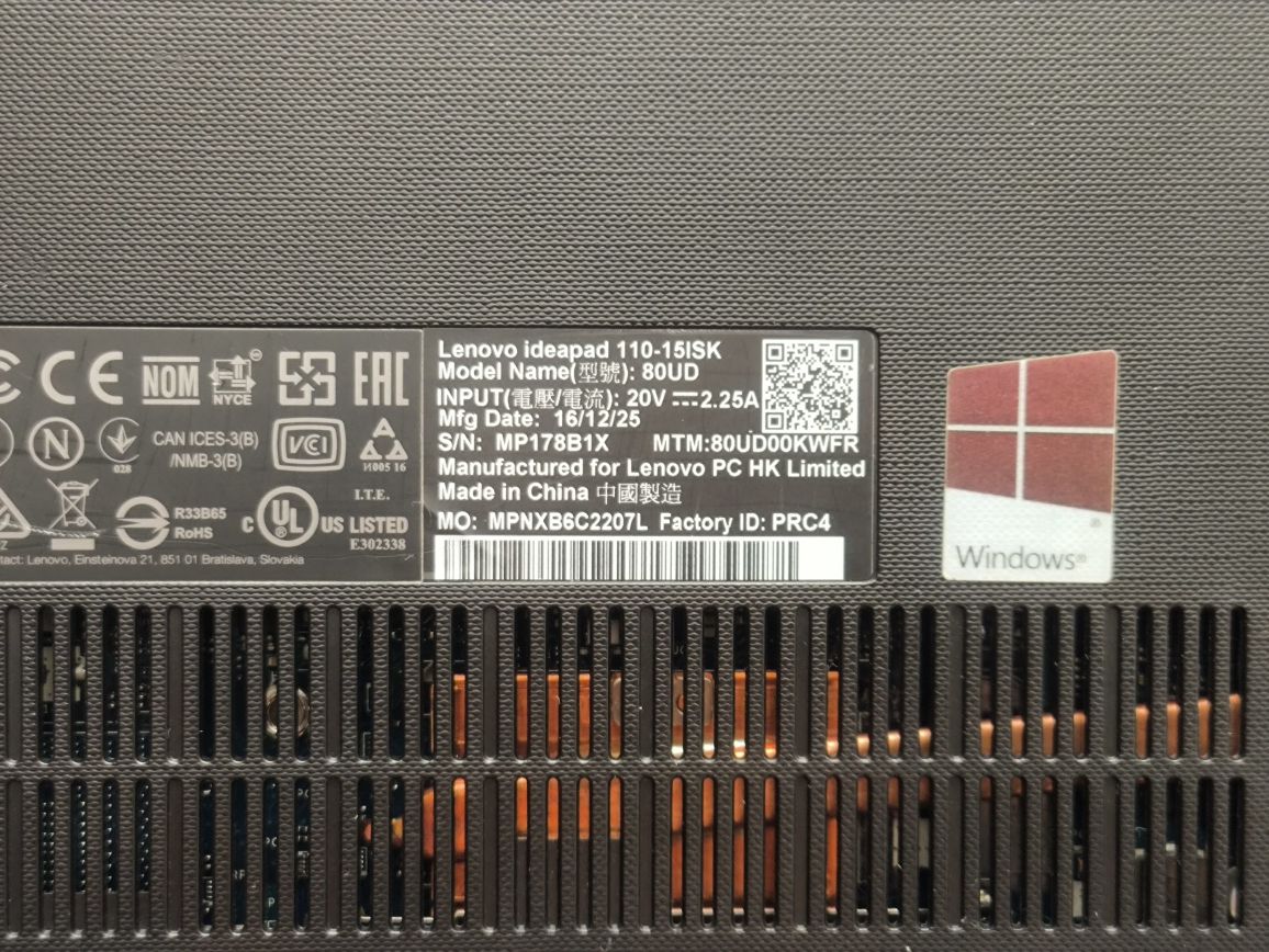 Portátil Lenovo i3 Ideapad 110-15ISK, 2h:30 autonomia,excelente estado