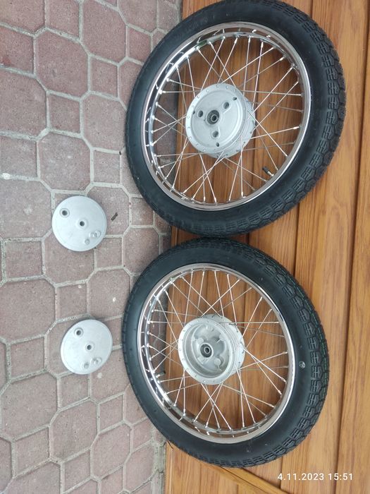 Koła jawa 50 koła jawka mustang pancerka nierdzewne bez opon