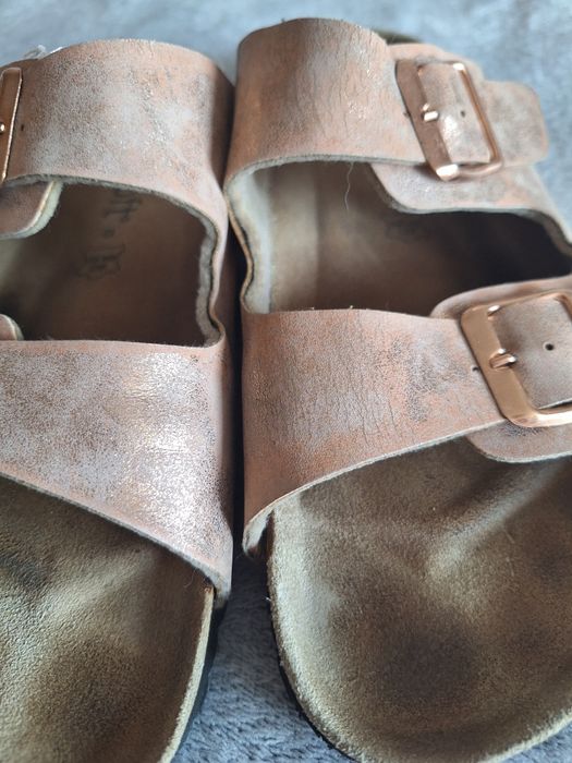 Klapki złote 40 ccc