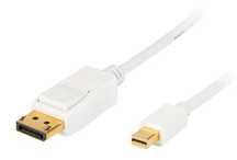 Kabel Displayport do Displayport Mini, czarny / biały