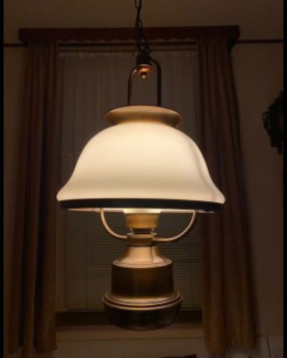 Candeeiro de tecto latão "SS Puritan 1889 Fall River Line"