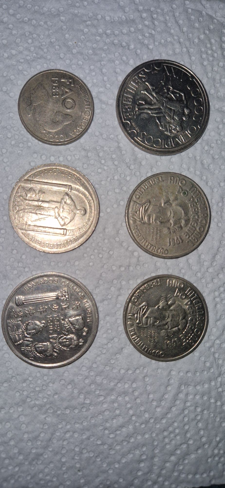 Lote de moedas coleção