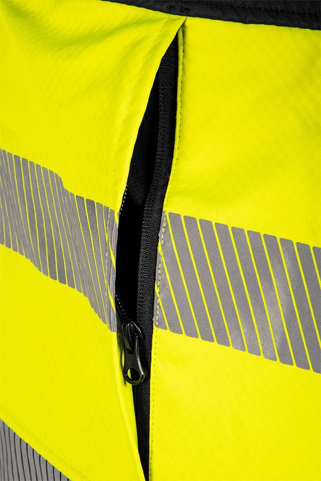 Kurtka robocza ostrzegawcza Softshell, żółta, rozmiar L