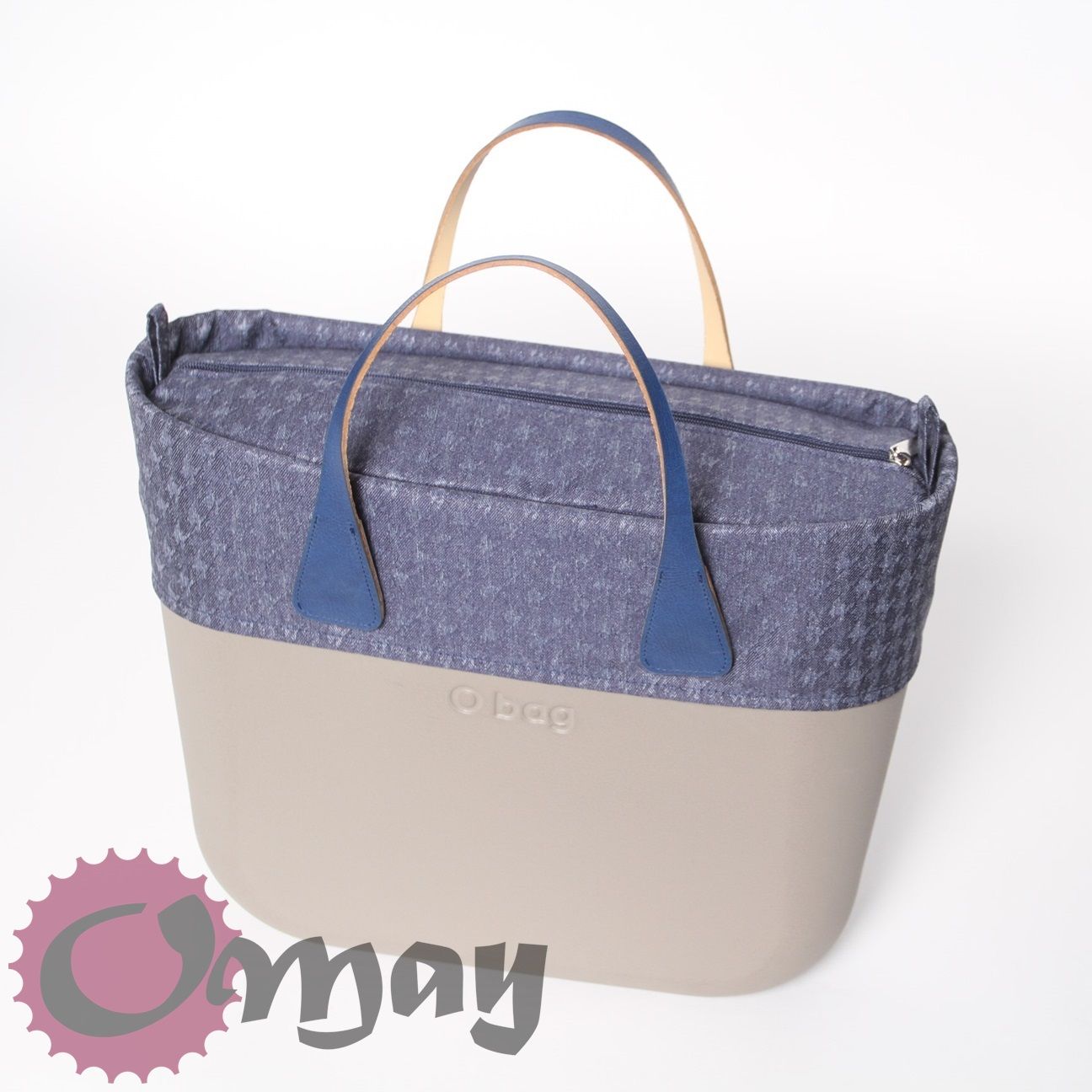 organizer OBAG STANDARD +OPASKA pepitka granatowa 2 kieszenie OMAY.pl